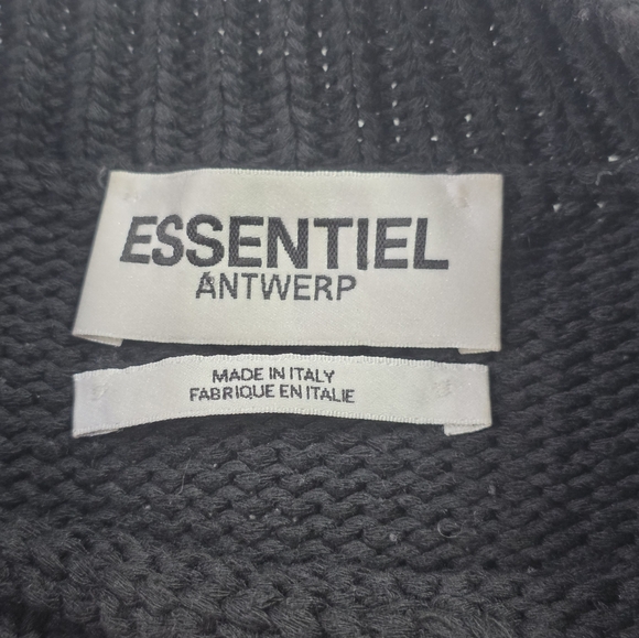 Essentiel Antwerp Black And Off White Floral Intarsia Knitted Dahlias Sweater.S - Picture 2 of 11